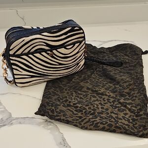 Zebra Print Crossbody Bag